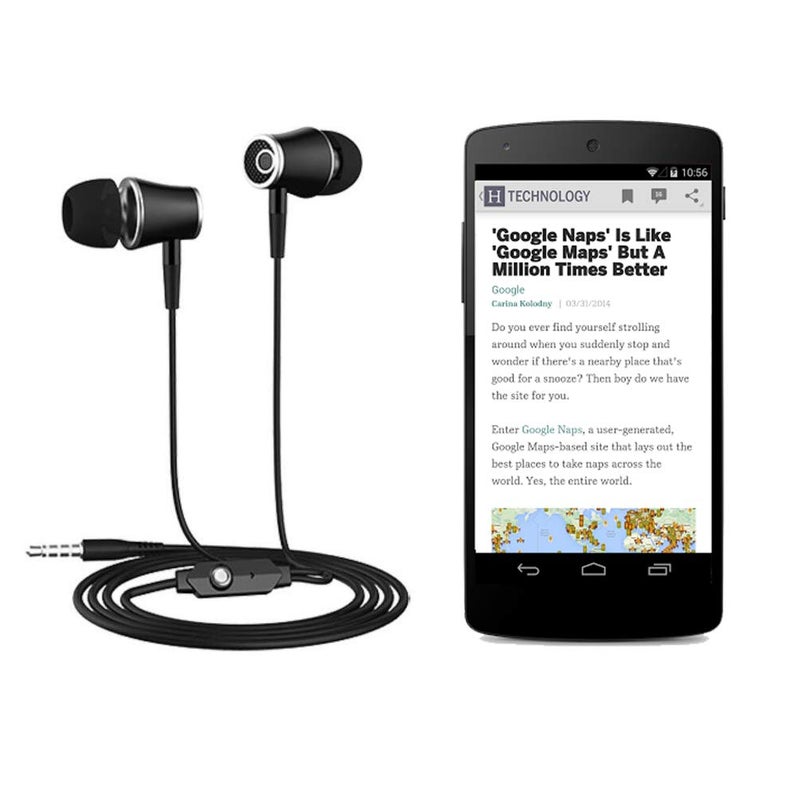 VANTIYAUS Earphone for Kindle eReaders,for Fire HD 8 HD 10,Smart Android Earbuds, Oasis eReaders Earbuds Microphone Phones Call in-Ear HD Bass Driven Audio Headset Wired Control,3.5mm Tangle-Free Cord - Image 4